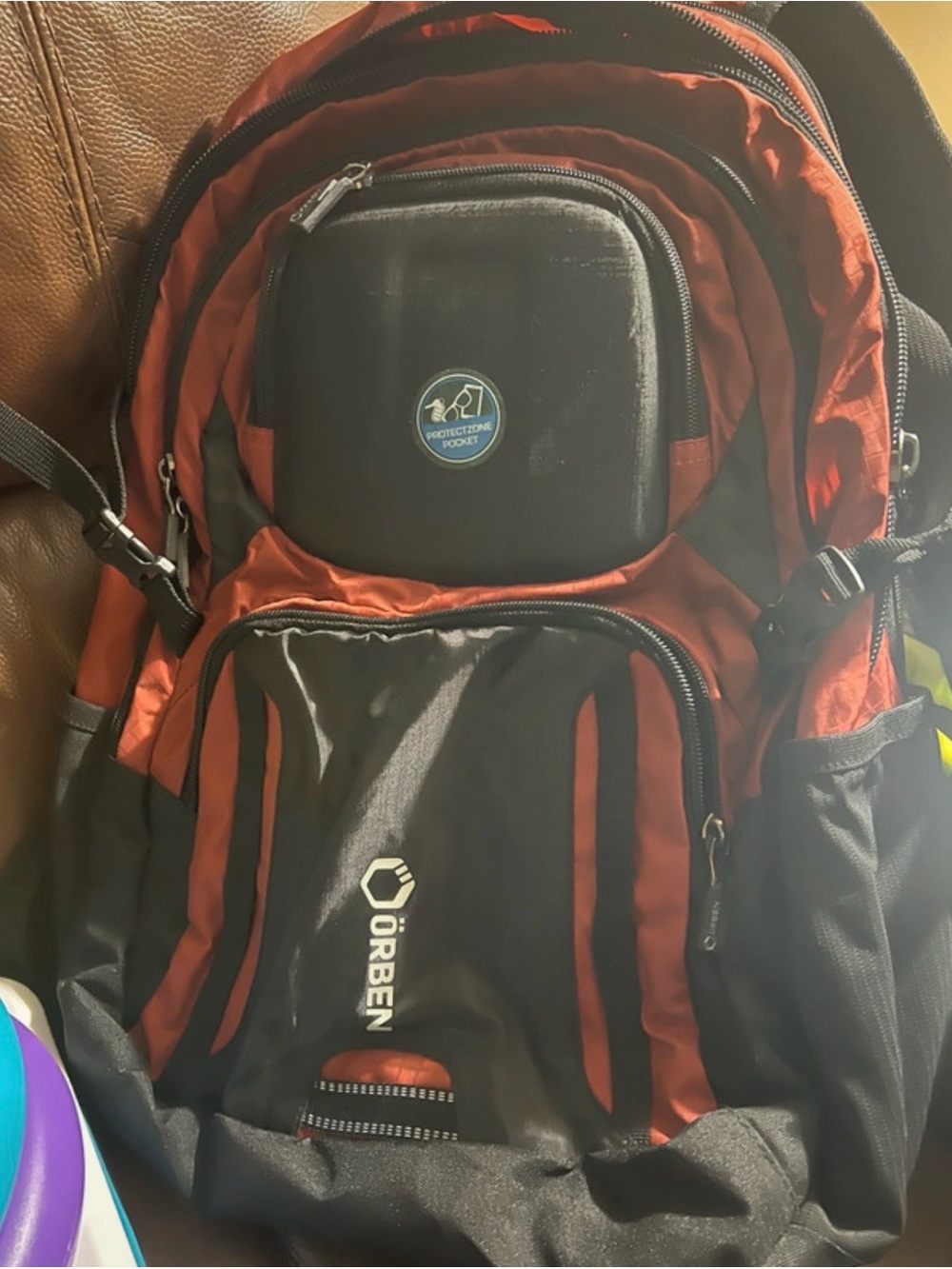 Red and Black Men's Backpack